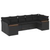 Patio Sofa Set 7-Locuri Black