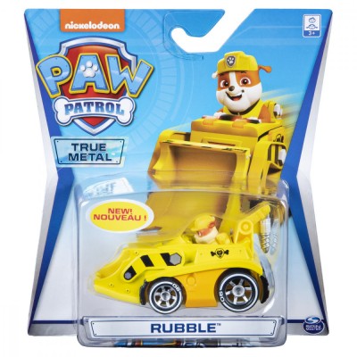 PATRULA CATELUSILOR MACHETA METALICA RUBBLE CU EXCAVATOR SuperHeroes ToysZone foto