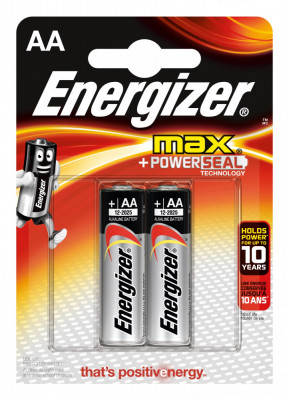 Set 2 Baterii Energizer Alcaline MAX R6/AA 30502188 foto