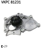 SKF VKPC 81231 Pompă de apă, răcire motor