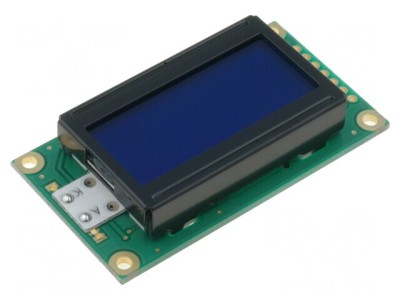 Afișaj LCD Alfanumeric 8x2 Albastru LED foto