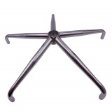 Cumpara ieftin Baza metalica IdeallStore&reg; pentru scaun directorial, 65 cm, argintie