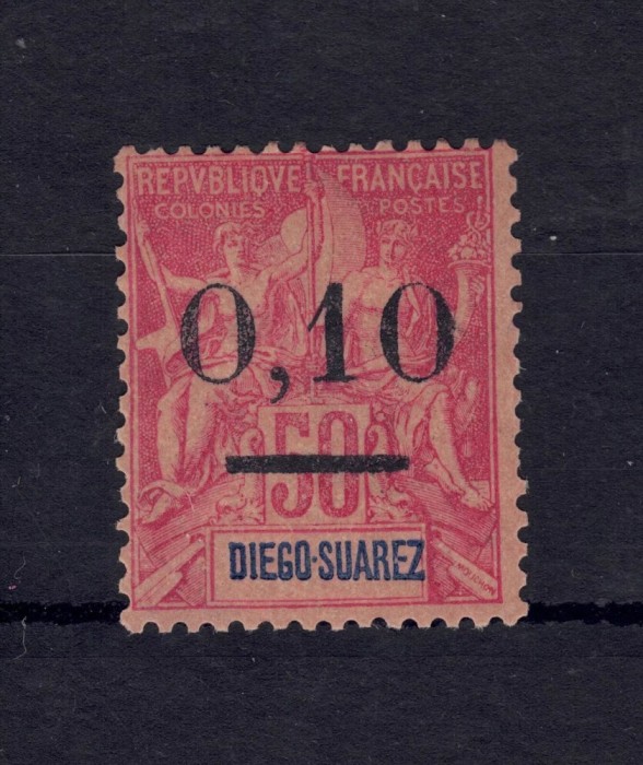 Madagascar 1902 Timbru RAR!!! pret Cat. 6000+ Eur.
