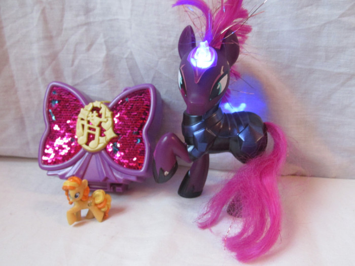 Set My Little Pony-Polly pocket+calut cu lumini