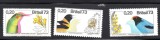 BRAZILIA 1973, Fauna Pasari, serie neuzata, MNH