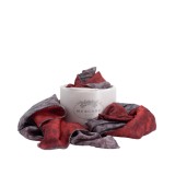 Cumpara ieftin Eșarfă Mătase Naturală Milano Unisex, Dublă Față, Argintiu/Roșu, 185x65cm, Made in Italy