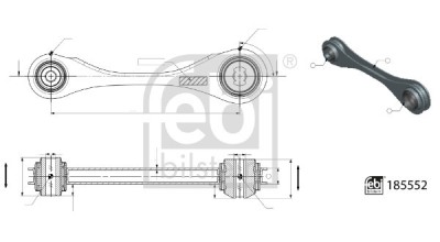 FEBI BILSTEIN 185552 Brat, suspensie roata foto