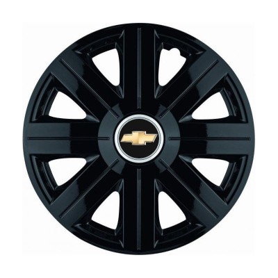 Set 4 Capace Roti, potrivite jantelor de R14, pentru Chevrolet, model Cosmos Negru foto