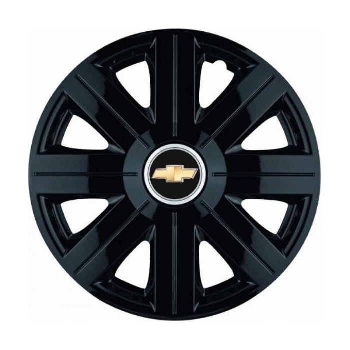 Set 4 Capace Roti, potrivite jantelor de R14, pentru Chevrolet, model Cosmos Negru