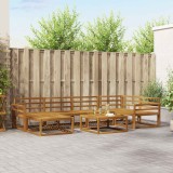 vidaXL Set de canapele de exterior 7 pcs natural Lemn Solid de Acacia 3367857