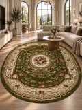 Cumpara ieftin Covor Oval Lotos 568-310, Marime 80 x 150 cm, Verde, Inaltime Fir 8 mm, Antialergic, Polipropilena, Living, Dormitor, Sufragerie, Birou