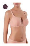 Sutien clasic cu cupe &icirc;ntărite si arcuri, Conte Weekend RB0002 - Cameo, 75E, Detasabil, Clasica, Dungi, Conte Elegant