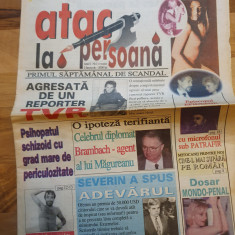 ziarul atac la persoana 13 octombrie 1996-anul 1,nr.1-prima aparitie a ziarului