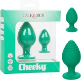 Set Dopuri Anale CalExotics Cheeky 2 Anal Plugs - Verde