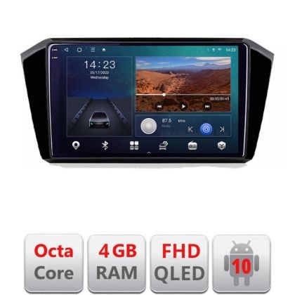 Navigatie VW Passat 2015- B-518 Android Ecran QLED octa core 4+64 carplay android auto KIT-518+EDT-E310V3 CarStore Technology