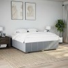 VidaXL Cadru de pat fără saltea, gri deschis, 180x200 cm, textil 3284853