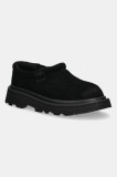 UGG mocasini din piele intoarsa Tasman Lug barbati, culoarea negru, 1166913-BLK