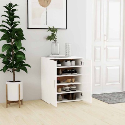 vidaXL Pantofar, alb, 60x35x70 cm, PAL 808918 foto