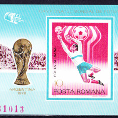 TSV$ - 1978 LP 956 C.M. DE FOTBAL - ARGENTINA, COLITA NEDANTELATA MNH/** LUX