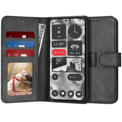 Husa 360 Nothing Phone (2) Techsuit Diary Book, negru foto