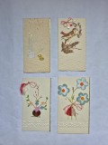 Lot 4 felicitări vechi 1 Martie și 8 Martie (1979 - 1985) &ndash; Mesaje olografe epocă