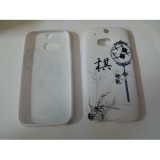 Husa Capac Design HTC One M8 Chinese Characters, Plastic, Carcasa