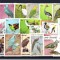 Fauna, Pasari, lot uzat, stampilat