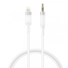 Cablu Audio Lightning - 3.5mm XO Design NB-R279A, 1m, Alb