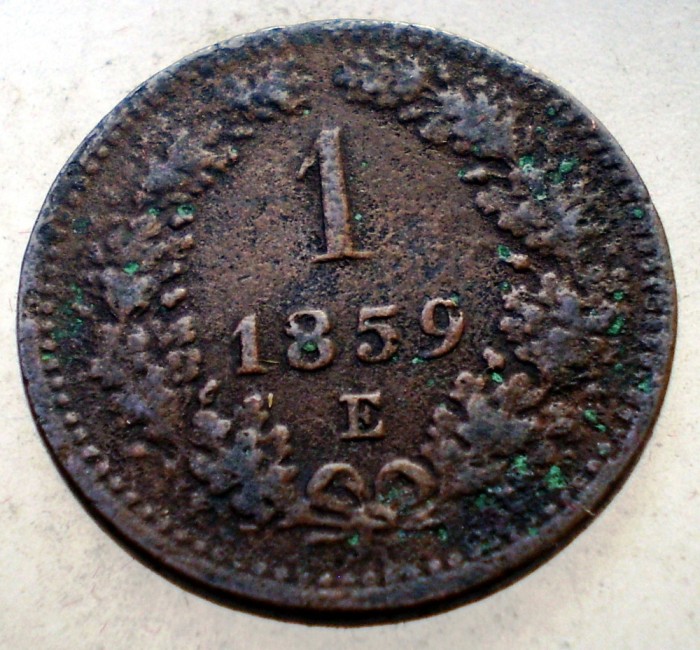 F.135 AUSTRIA 1 KREUZER 1859 E