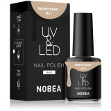 NOBEA UV &amp; LED Nail Polish unghii cu gel folosind UV / lampă cu LED glossy culoare Buttercream #41 6 ml