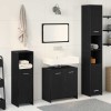 VidaXL Set Mobilier pentru Baie 4 pcs Stejar Negru 30 x 30 x 183.5 cm 3332562