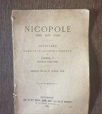 Nicopole 1396-1877-1902 Cuvintare rostita in Academia Romana de Carol I Regele RImaniei