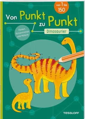 Von Punkt zu Punkt. Dinosaurier foto