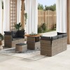 VidaXL Set de canapele pentru grădină Manual 8 pcs Gri 80 x 80 x 71 cm 3363378