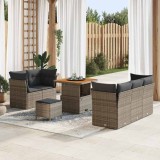 VidaXL Set de canapele pentru grădină Manual 8 pcs Gri 80 x 80 x 71 cm