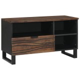 Cabinet TV - 80x33.5x46 cm, din lemn masiv și lemn stratificat.