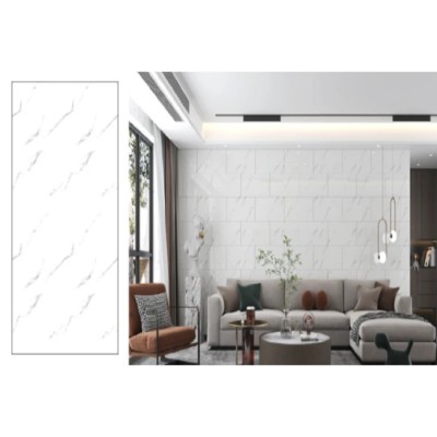 Placa de tapet x 10buc lucios, impermeabil, Autoadeziv, usor de curatat, 30&amp;times;60 cm, Marmura alba foto