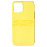 Husa Silicon Galbena Compatibila Apple iPhone 12 - Calitate Premium Tip Original