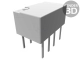 Releu electromagnetic DPDT 12VDC 2A 0,5A/125VAC