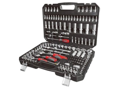 Set chei tubulară 6-puncte cap Torx PROLINE, 150 piese, oțel crom-vanadium foto