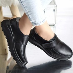Pantofi casual demi negru piele naturala, 38
