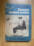 D1d PANORAMA LITERATURII NEOELENE - ELENA LAZAR