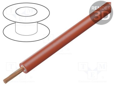Cablu litat silicon roșu 1x1mm2 1000V 100m ELECTRO-PJP foto