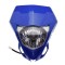 Carena si far fata cu prinderi universal cross-enduro Rival Store, albastru