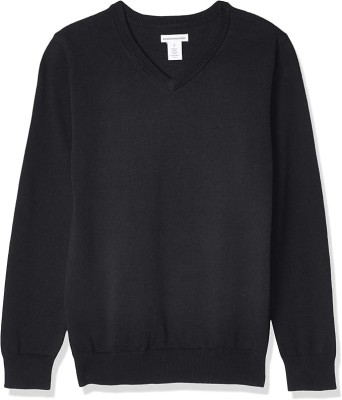Pulover din bumbac pentru baieti Amazon Essentials, negru, 4 ani - OUTLET foto