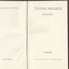 TUDOR ARGHEZI - SCRIERI 4 ( VERSURI - FABULE )