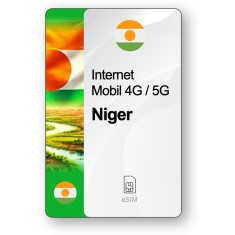 eSIM Internet Niger, valabil 7 zile, trafic 1 GB, Standard