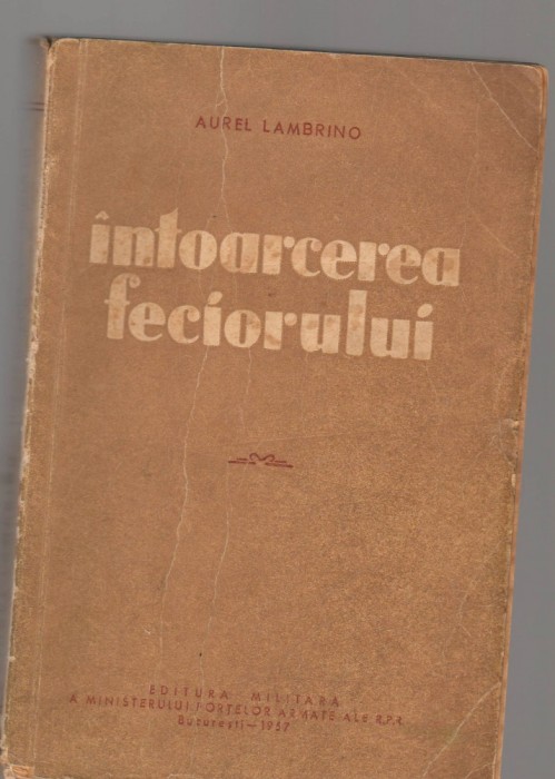 C8461 INTOARCEREA FECIORULUI DE AUREL LAMBRINO