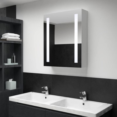 vidaXL Dulap de baie cu oglindă și LED-uri, 50 x 13 x 70 cm 285117 foto