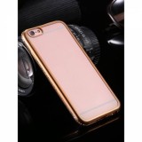 Husa iPhone 8 MyStyle Electroplating Gold Diamante, Bumper Silicon, Spate Plastic, Argintiu